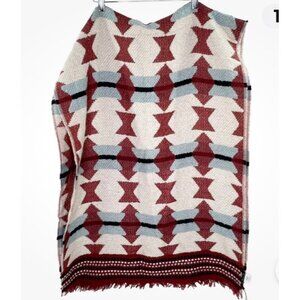 Madewell Textured Carpet Scarf Geometric Southwestern Winter